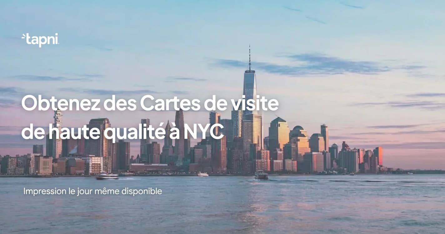 Obtenez des cartes de visite de haute qualité à NYC