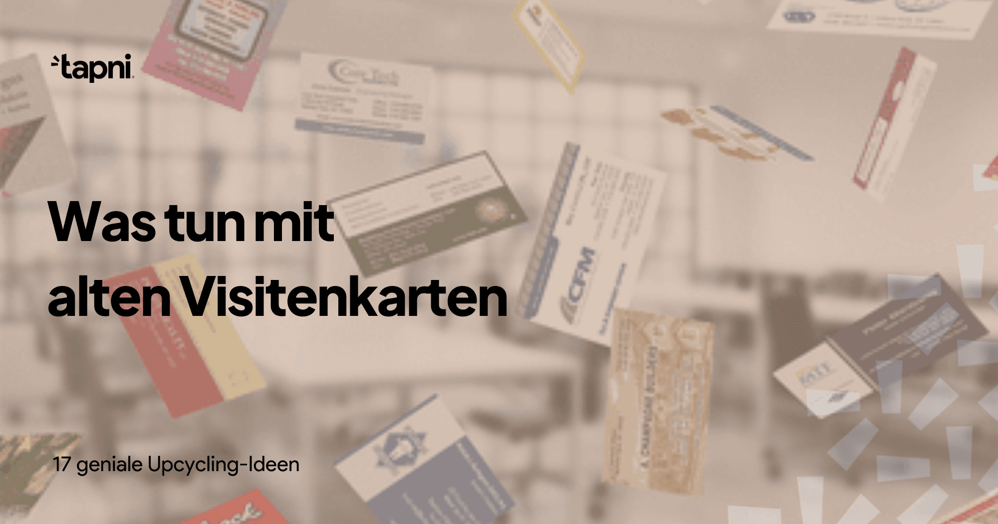 Was tun mit alten Visitenkarten - 17 geniale Upcycling-Ideen